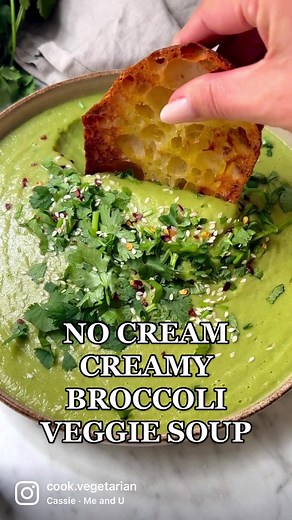 Creamy Vegan Broccoli Soup Recipe without Cream