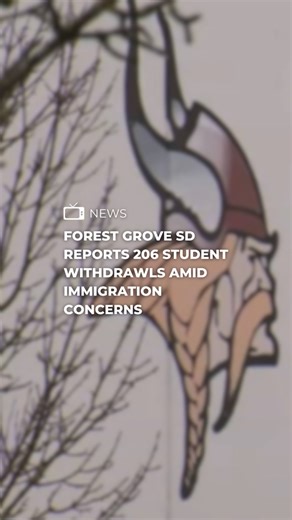 The Forest Grove School District reported 206 student withdrawals for the upcoming school year during a school board presentation, with officials linking the departures to rising fears surrounding immigration enforcement. Find the full story on the FOX 12 app. | FOX 12 Oregon