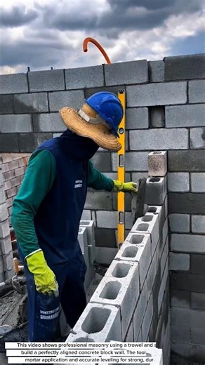 “Perfect Concrete Block Wall Construction – Professional Masonry Techniques for Flawless Results”