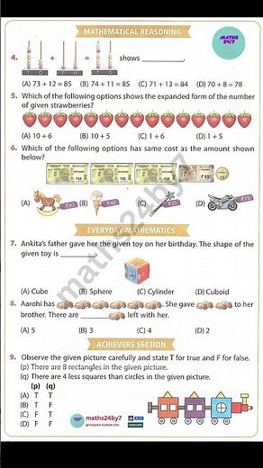 IMO Class 1 Maths Sample Question Paper | Practice for Olympiad 2025 | #maths24by7 #yogeshkumarved