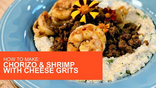 36K views · 607 reactions | Rach came up with this spicy, southern-inspired dish of shrimp & grits with chorizo for her husband John's band. FULL RECIPE > https://rach.tv/362fwoA | Rachael Ray Show | Facebook