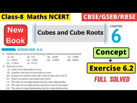 Class 8 Maths Chapter 6 Cubes and Cube Roots Exercise 6.2 full solved #class8maths