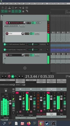 some simple trance in reaper #reaper #vital #linux