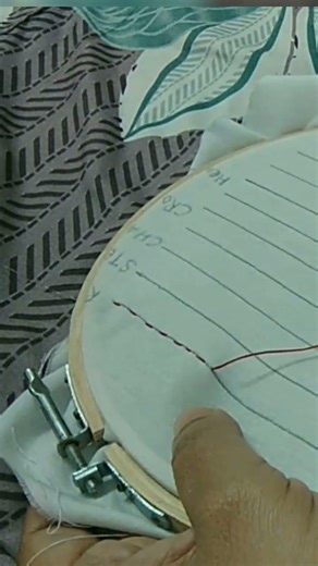 Embroidery Stitch: Running Stitch|#runningstitch #embroidery #tutorial #trending #viral