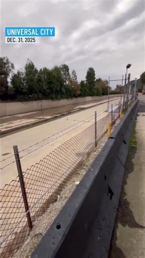 The Los Angeles River before-and-after overnight rain