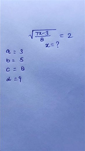 solve square root math problem and find the value of x