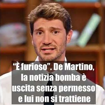 Stefano De Martino, the bombshell news leaked without permission and he is not #stefanodemartino