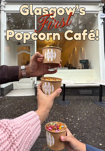 🍿✨POPCORN, BUT MAKE IT PREMIUM✨🍿 @pop_glasgow (Invite) 713 Great Western Rd, Glasgow G12 8QX Opening on September 11th, POP is bringing a new concept of make-your-own Loaded Popcorn and offer drinks too; it’s a unique experience - and let’s be honest, it’s pretty cool that we have our very own speciality Popcorn spot in Glasgow! 😎🙂‍↕️