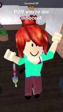 Why does my mic glitch #roblox #mm2 #pov