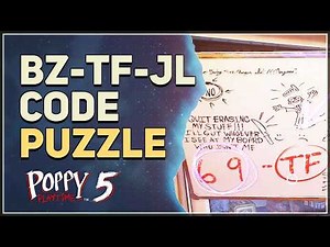BZ-TF-JL Code Puzzle - Find Prototype Data Poppy Playtime Chapter 5