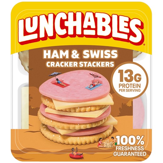 Lunchables Ham & Swiss Protein Pack, 3.2 oz Pack