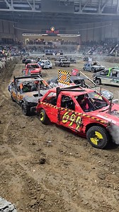 Hobo FWD action Blizzard Bash Smash It Demolition Derby | All 4 Him Racing Videos