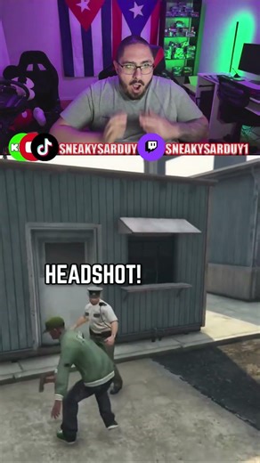 security guard wasn't done #reaction #gta #gta5 #gtav #gtaonline #gtafunnymoments
