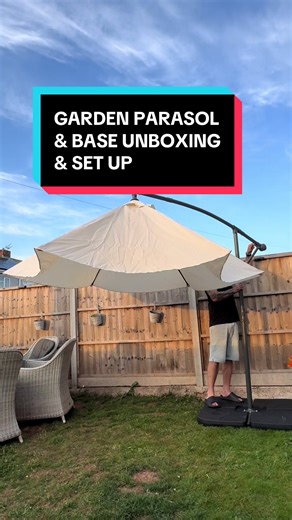 Garden Parasol Unboxing and Setup for Summer