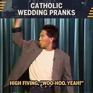 This is one way to get out of being in a wedding... #wedding #catholic #unitycandle #pranks #standupcomedy #vintagecomedy | Henry Cho