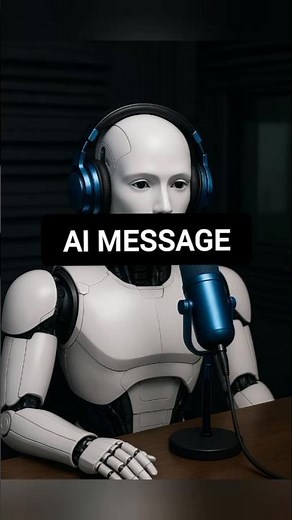 AI Robot give us message 😨🤖