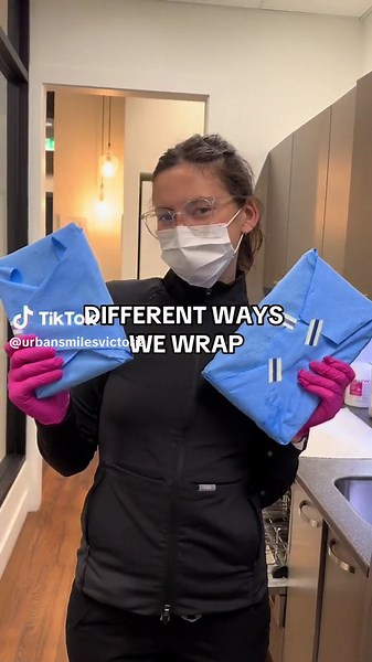 Casette wrapping with the #cda #cdawrap #steri #steribay #sterilization #dental #dentistry #fyp #foryou #yyj #urbansmilesvictoria #trendy #taylorswift #tswift #swiftie #playoffs #dentist #dentalassistant