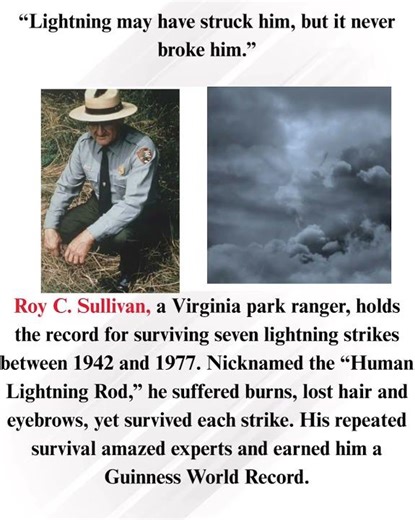 Even lightning couldn’t take away his spirit