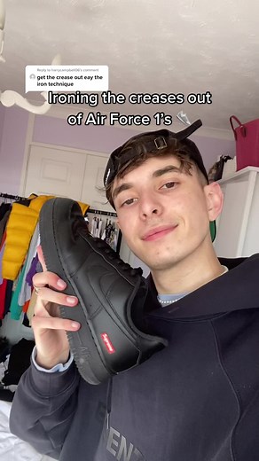 Reply to @harrycampbell06 Removing Air Force 1 creases! #airforce1 #af1 #sneakers #sneakerhead