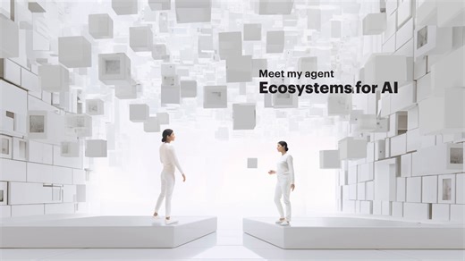 Welcome to the era of autonomous AI agents: powerful machines that can decide and act on their own. Dive into our #TechVision2024 to explore how these agents can help enterprises across industries supercharge innovation: https://accntu.re/44XkSOt [Video description: Two women wearing all-white clothing with long black hair tied up, standing in a white room and facing each other. There are many small white cubes floating in the surrounding air. Text on the image then slides and reads "Meet my age