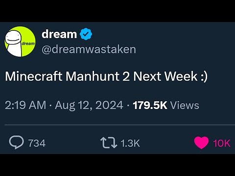Dream Confirms Minecraft Manhunt 2