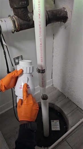 Replacing a check valve on a pump #plumber #diy