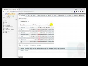 CRUD part 1 : Membuat Database Baru Melalui PHPMYADMIN