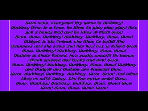 Wow! Wow! Wubbzy Theme Song Lyrics