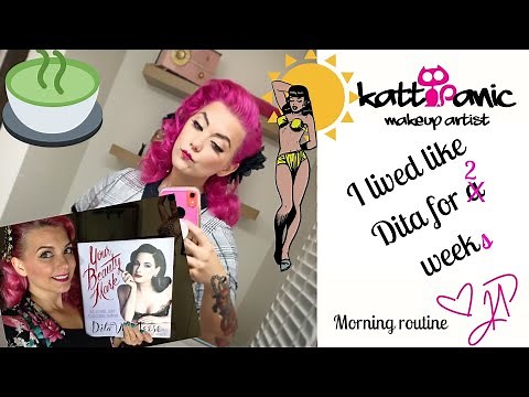 I lived like Dita Von Teese for 2 weeks (morning routine video)