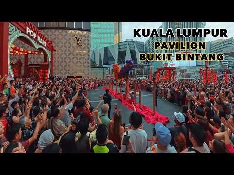 Pavilion Bukit Bintang Festival Streets PACKED with Crowds | Kuala Lumpur