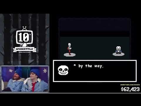 new sans and papyrus cutscene in Undertale 10th anniversary stream