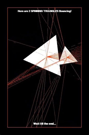 This Spinning Triangle Animation Will Blow Your Mind! #satisfying #viral #simulation