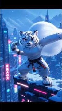 the White Leopard Warrior come to life!Ai Animation