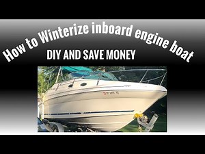How to winterize your inboard 5.7 engine boat