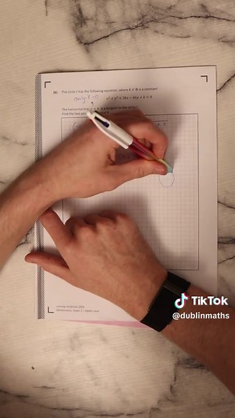 Leaving cert higher level maths paper 2 question 2 full solution! Let me know how you got on below! #leavingcert #maths #exams #studytok