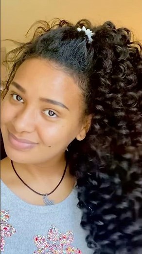 ዉሀ ከርል♥️🥰 curly hair ♥️