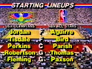 Michael Jordan - USA v NBA Stars 1984