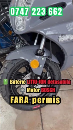 Scuter electric FARA permis ROTAKT MIRAGE, Motor BOSCH 3000W, baterie LITIU-ION DETASABILA🔋