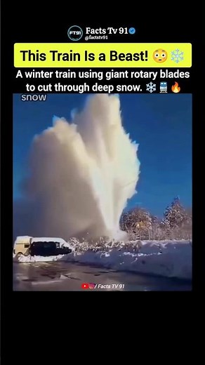 The Train That Plows Through Mountains of Snow! ❄️🚆