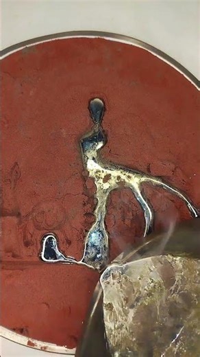 A centaur with baby hares #metalcasting #art #metalmagic #metalworking #artist #metalpix