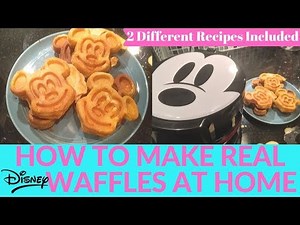 DIY: Making Disney Parks-Style Mickey Waffles at Home - 2 Different Recipes Compared + REVIEW