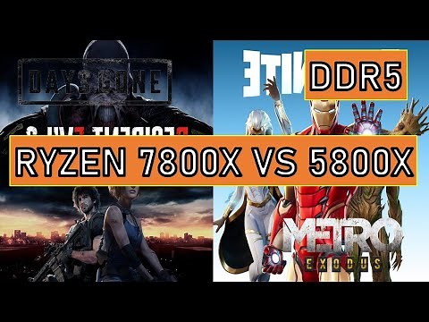 Ryzen 7 7800x vs 5800x 4K Ultra Benchmarks Testing