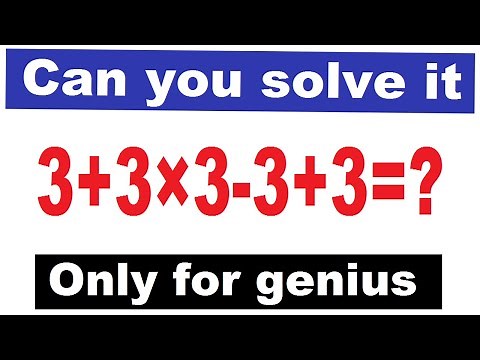 What is the correct answer 3+3×3-3+3=? How to solve this equation ?