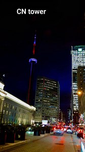 340 reactions · 38 shares | Canada  CN tower & Union station ❤️ Night life at downtown Toronto #cntower #downtowntoronto #canada #nightlife #viralpost2025 @highlight | Ahtaer Rahman | Facebook