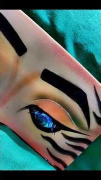 Tiger 🐯 Look👁️ eye makeup💅makeupeyemakeupmakeovereyeshadow palettes