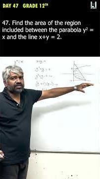 Day 47 - Grade 12th | application of integrals #12thmaths #applicationofintegrals