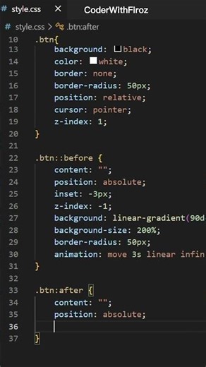 Amazing Button Animation with CSS! 🔥 #shorts#coding