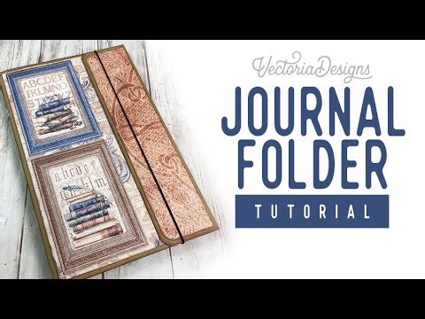 Journal Folder Tutorial | Dark Academia Writer Crafting Printables Kit | Free Measurements Sheet