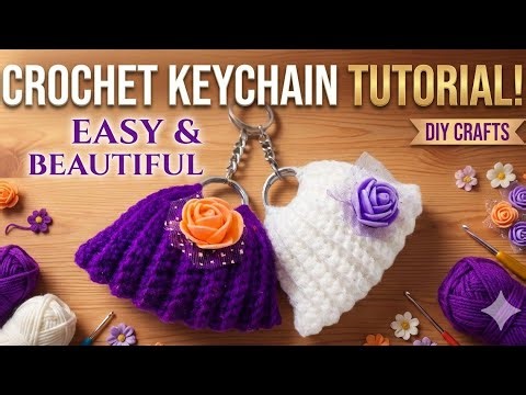 Crochet Mini bag Keychain | | Easy Step By Step Tutorial