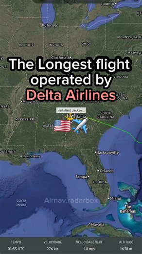 The Longest Flight operated by Delta Airlines | Flight and routes Every day